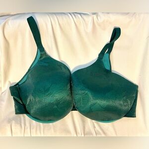 *EUC* CACIQUE Lane Bryant Floral Lace Bra - Lined Back Smoothing - Size 50DDD